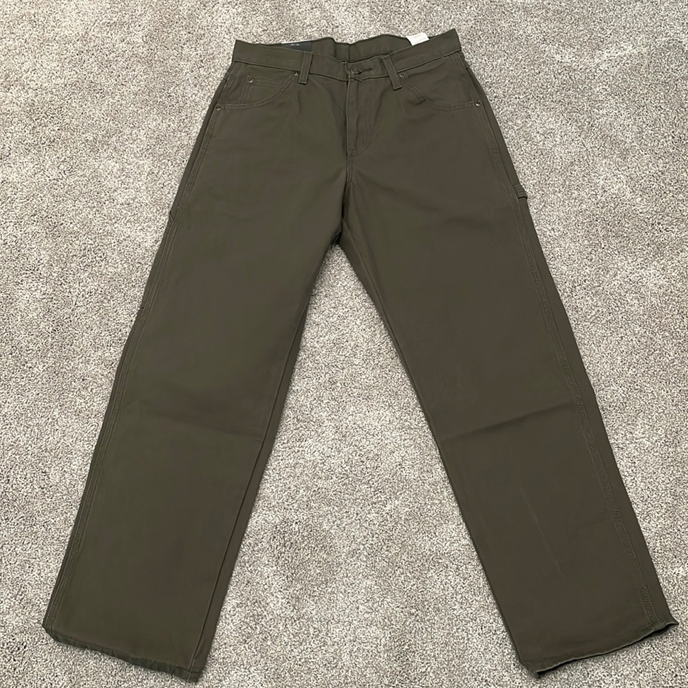 Dark Green Dickies Carpenter Pants